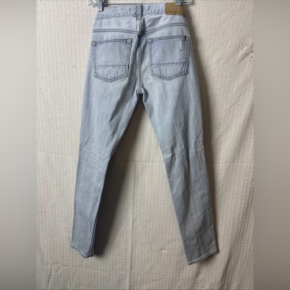 PacSun Light Blue Ripped Skinny Jeans - Picture 2 of 8